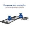 imageFLEXIMOUNTS 2 Pack 2x4ft Corner Wall Shelving Garage Storage Rack 24x48 inch Floating Shelves 440lbs Total Weight Capacity Black