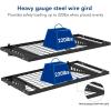 imageFLEXIMOUNTS 2 Pack 2x4ft Garage Storage 24x48 inch Bike Wall Shelving Rack 440lbs Total Weight Capacity BlackBlack