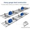 imageFLEXIMOUNTS 2Pack 1x4ft 12inchby48inch Wall Shelf Garage Storage Rack Wall Mounted Floating Shelves BlackBlack