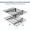 imageFLEXIMOUNTS 2Pack 1x4ft 12inchby48inch Wall Shelf Garage Storage Rack Wall Mounted Floating Shelves BlackBlack