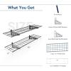 imageFLEXIMOUNTS 2Pack 1x4ft 12inchby48inch Wall Shelf Garage Storage Rack Wall Mounted Floating Shelves BlackBlack