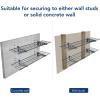 imageFLEXIMOUNTS 2Pack 1x4ft 12inchby48inch Wall Shelf Garage Storage Rack Wall Mounted Floating Shelves BlackBlack
