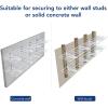 imageFLEXIMOUNTS 2Pack 1x4ft 12inchby48inch Wall Shelf Garage Storage Rack Wall Mounted Floating Shelves BlackWhite