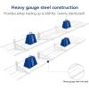 imageFLEXIMOUNTS 2Pack 1x4ft 12inchby48inch Wall Shelf Garage Storage Rack Wall Mounted Floating Shelves BlackWhite