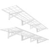 imageFLEXIMOUNTS 2Pack 1x4ft 12inchby48inch Wall Shelf Garage Storage Rack Wall Mounted Floating Shelves BlackWhite