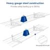 imageFLEXIMOUNTS 2Pack 1x4ft 12inchby48inch Wall Shelf Garage Storage Rack Wall Mounted Floating Shelves BlackWhite