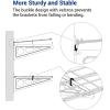 imageFLEXIMOUNTS 2Pack 1x4ft 12inchby48inch Wall Shelf Garage Storage Rack Wall Mounted Floating Shelves BlackWhite