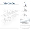 imageFLEXIMOUNTS 2Pack 1x4ft 12inchby48inch Wall Shelf Garage Storage Rack Wall Mounted Floating Shelves BlackWhite