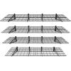 imageFLEXIMOUNTS 2Pack 2x4ft 24inchby48inch Wall Shelf Garage Storage Rack Wall Mounted Floating Shelves BlackBlack