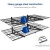 imageFLEXIMOUNTS 2Pack 2x4ft 24inchby48inch Wall Shelf Garage Storage Rack Wall Mounted Floating Shelves BlackBlack