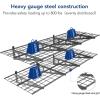 imageFLEXIMOUNTS 2Pack 2x4ft 24inchby48inch Wall Shelf Garage Storage Rack Wall Mounted Floating Shelves BlackBlack