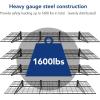 imageFLEXIMOUNTS 2Pack 2x4ft 24inchby48inch Wall Shelf Garage Storage Rack Wall Mounted Floating Shelves BlackBlack