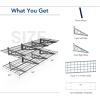 imageFLEXIMOUNTS 2Pack 2x4ft 24inchby48inch Wall Shelf Garage Storage Rack Wall Mounted Floating Shelves BlackBlack