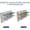imageFLEXIMOUNTS 2Pack 2x4ft 24inchby48inch Wall Shelf Garage Storage Rack Wall Mounted Floating Shelves BlackBlack