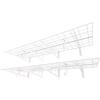 imageFLEXIMOUNTS 2Pack 2x4ft 24inchby48inch Wall Shelf Garage Storage Rack Wall Mounted Floating Shelves BlackWhite