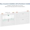 imageFLEXIMOUNTS 2Pack 2x4ft 24inchby48inch Wall Shelf Garage Storage Rack Wall Mounted Floating Shelves BlackWhite