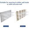 imageFLEXIMOUNTS 2Pack 2x4ft 24inchby48inch Wall Shelf Garage Storage Rack Wall Mounted Floating Shelves BlackWhite