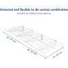 imageFLEXIMOUNTS 2Pack 2x4ft 24inchby48inch Wall Shelf Garage Storage Rack Wall Mounted Floating Shelves BlackWhite