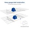 imageFLEXIMOUNTS 2Pack 2x4ft 24inchby48inch Wall Shelf Garage Storage Rack Wall Mounted Floating Shelves BlackWhite