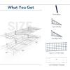 imageFLEXIMOUNTS 2Pack 2x4ft 24inchby48inch Wall Shelf Garage Storage Rack Wall Mounted Floating Shelves BlackWhite