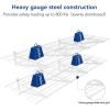 imageFLEXIMOUNTS 2Pack 2x4ft 24inchby48inch Wall Shelf Garage Storage Rack Wall Mounted Floating Shelves BlackWhite