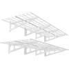 imageFLEXIMOUNTS 2Pack 2x4ft 24inchby48inch Wall Shelf Garage Storage Rack Wall Mounted Floating Shelves BlackWhite