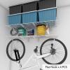 imageFLEXIMOUNTS 2Pack 2x4ft 24inchby48inch Wall Shelf Garage Storage Rack Wall Mounted Floating Shelves BlackWhite