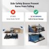imageFLEXIMOUNTS 2Pack 2x4ft Garage Wall Shelving  Heavy Duty Garage Storage Rack 440 lbs Load Capacity with Brace Guardrail Organization System for Tools Heavy Bins Sports Equipment Utility Room2X4ft2pcs