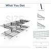 imageFLEXIMOUNTS 2Pack 2x6ft Garage Shelving with Hooks 24inchby72inch Wall Shelf Garage Storage Racks Floating Shelves Black