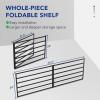 imageFLEXIMOUNTS 2x6ft Heavy Duty Garage Storage Wall Shelving 1600lbs Total Weight Capacity 2 Pack Wall Mounted Storage Rack 24x75 inch Rack Floating Shelves for Garage Organization Snap AssemblyMatte Black