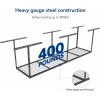 imageFLEXIMOUNTS 2x8 Garage Storage Rack Adjustable Overhead Storage Organization System Heavy Duty Metal Ceiling Rack 400lbs Weight Capacity BlackBlack