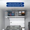 imageFLEXIMOUNTS 2x8 Garage Storage Rack Adjustable Overhead Storage Organization System Heavy Duty Metal Ceiling Rack 400lbs Weight Capacity BlackBlack