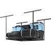imageFLEXIMOUNTS 2x8 Garage Storage Rack Adjustable Overhead Storage Organization System Heavy Duty Metal Ceiling Rack 400lbs Weight Capacity BlackBlack