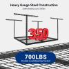 imageFLEXIMOUNTS 2x8 Garage Storage Rack Adjustable Overhead Storage Organization System Heavy Duty Metal Ceiling Rack 400lbs Weight Capacity BlackBlack