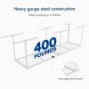 imageFLEXIMOUNTS 2x8 Garage Storage Rack Adjustable Overhead Storage Organization System Heavy Duty Metal Ceiling Rack 400lbs Weight Capacity BlackWhite