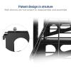 imageFLEXIMOUNTS 3 Tier 1x3ft Garage Storage Wall Shelving 12x36inch per Shelf Height Adjustable Floating Shelves 450lbs Total Weight Capacity BlackBlack