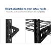 imageFLEXIMOUNTS 3 Tier 1x3ft Garage Storage Wall Shelving 12x36inch per Shelf Height Adjustable Floating Shelves 450lbs Total Weight Capacity BlackBlack