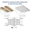 imageFLEXIMOUNTS 3x8 2Tier Overhead Garage Storage Rack  Adjustable Heavy Duty Metal Garage Ceiling Storage Racks 1000 lbs Capacity  Garages Organization System for 1015 ft Tall Garages BlackWhite