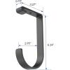 imageFLEXIMOUNTS 4 Pack Add On Storage Flat Hook Accessory for Garage Ceiling Rack and Wall Shelving Max Weight Capacity up to 50lbs BlackBlack