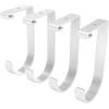 imageFLEXIMOUNTS 4 Pack Add On Storage Flat Hook Accessory for Garage Ceiling Rack and Wall Shelving Max Weight Capacity up to 50lbs BlackWhite