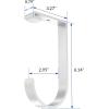 imageFLEXIMOUNTS 4 Pack Add On Storage Flat Hook Accessory for Garage Ceiling Rack and Wall Shelving Max Weight Capacity up to 50lbs BlackWhite