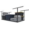 imageFLEXIMOUNTS 4x6 Overhead Garage Storage Adjustable Ceiling Rack 72quot Length x 48quot Width x 40quot Height 450lbs Weight Capacity WhiteBlack