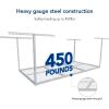 imageFLEXIMOUNTS 4x6 Overhead Garage Storage Adjustable Ceiling Rack 72quot Length x 48quot Width x 40quot Height 450lbs Weight Capacity WhiteWhite