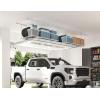 imageFLEXIMOUNTS 4x6 Overhead Garage Storage Adjustable Ceiling Rack 72quot Length x 48quot Width x 40quot Height 450lbs Weight Capacity WhiteWhite