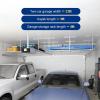 imageFLEXIMOUNTS 4x8 Overhead Garage Storage Rack Adjustable Organization System HeavyDuty Metal Ceiling Racks 600lbs Weight Capacity White1packWhite
