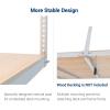 imageFLEXIMOUNTS 4x8 Overhead Garage Storage Rack without Decking Storage Organization System Heavy Duty Metal Garage Ceiling Racks 600lbs Weight Capacity BlackWhite