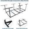 imageFLEXIMOUNTS 4x8 Overhead Garage Storage Rack without Decking Storage Organization System Heavy Duty Metal Garage Ceiling Racks 600lbs Weight Capacity BlackBlack
