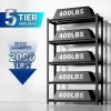imageFLEXIMOUNTS Garage Shelving Heavy Duty Shelving 2000 lbs 5Tier Garage Storage ShelvesIndustrial Shelves for Heavy Tools and Equipment 48quot W x 24quot D x 72quot H1