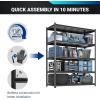 imageFLEXIMOUNTS Garage Shelving Heavy Duty Shelving 2000 lbs 5Tier Garage Storage ShelvesIndustrial Shelves for Heavy Tools and Equipment 48quot W x 24quot D x 72quot H3