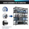 imageFLEXIMOUNTS Garage Shelving Heavy Duty Shelving 2000 lbs 5Tier Garage Storage ShelvesIndustrial Shelves for Heavy Tools and Equipment 48quot W x 24quot D x 72quot H3